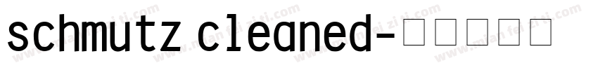 schmutz cleaned字体转换